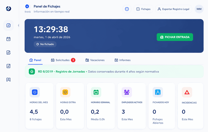 MunTIME: la aplicación de control horario de MUNINFOR para empresas que quieren digitalizar la gestión de su equipo